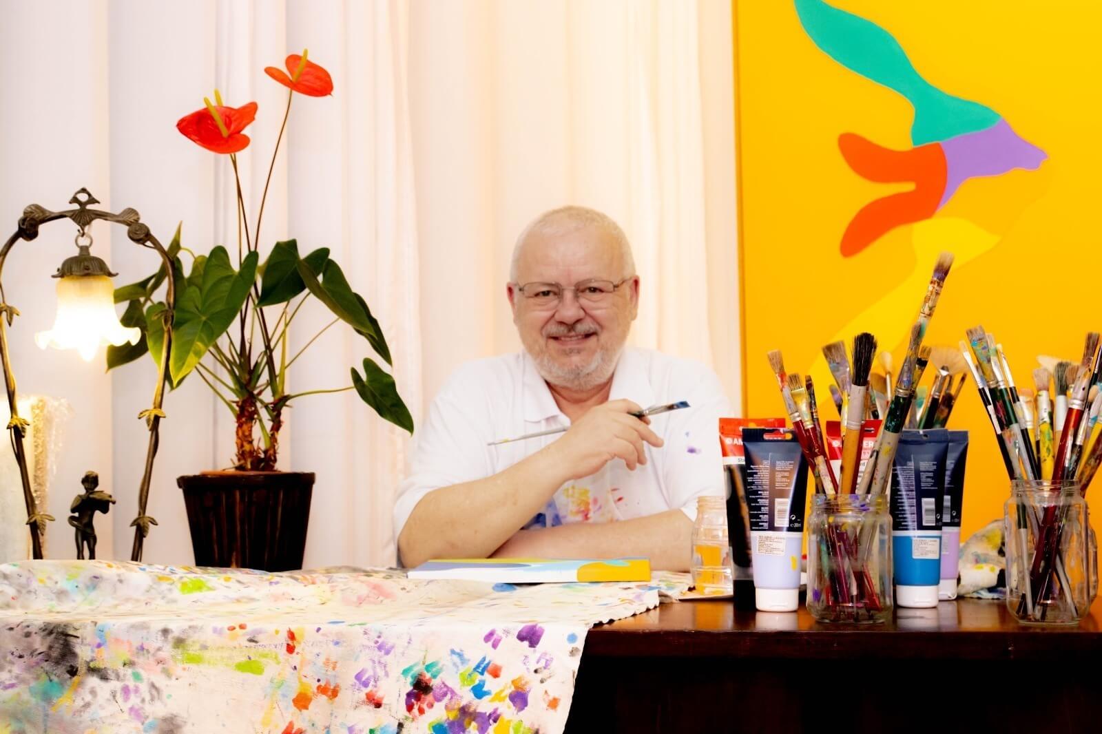 Artista Luiz Arthur Montes Ribeiro expõe em São Joaquim.