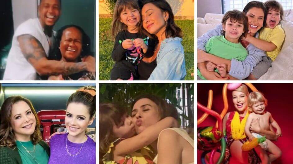 Famosos dia das mães