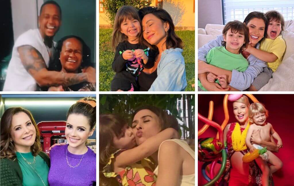 Famosos dia das mães
