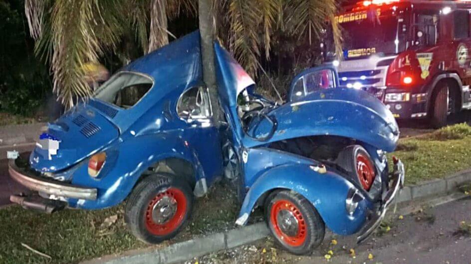 Fusca acidente Indaial