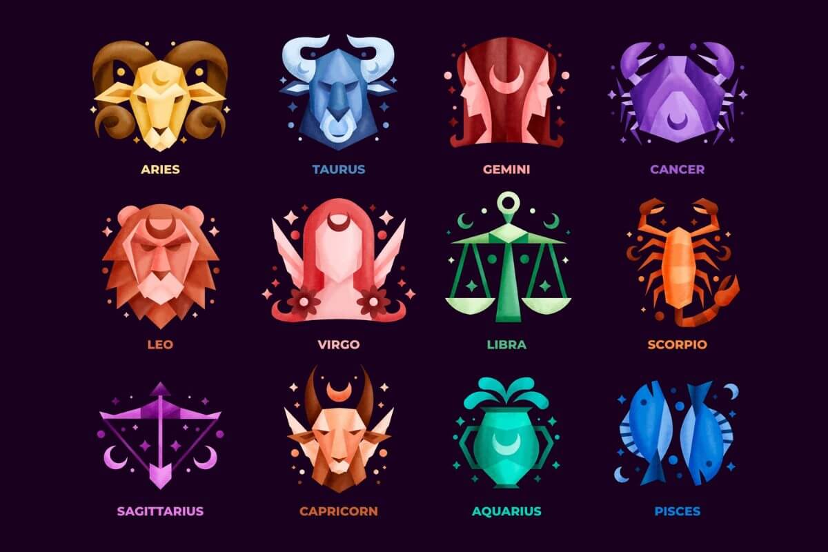 Todos os elementos dos 12 signos do zodiaco