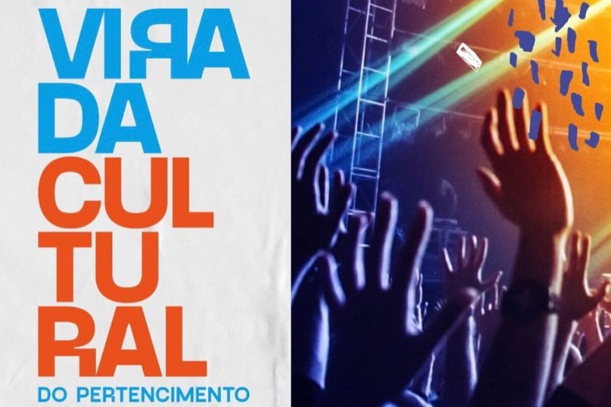 Imagem com logo da Virada Cultural