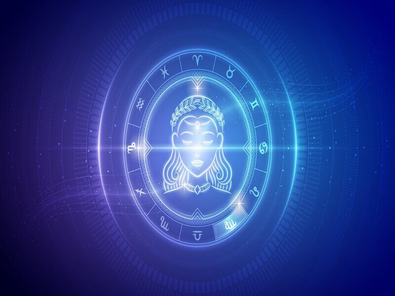 Ilustração do signo de Virgem