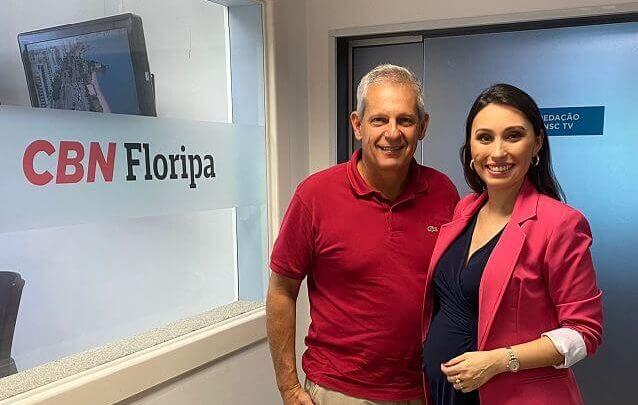 Ricardo Saldanha sócio-diretor da CFL Imóveis, com Eveline Poncio
