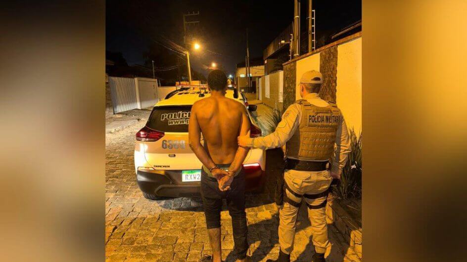 Antes das agressões, homem teria discutido com a mãe (Foto: Polícia Militar/Divulgação)