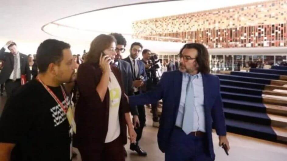 Jornalista da Globo, Delis Ortiz teria levado um soco na altura do peito