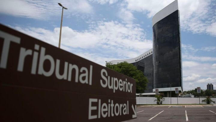 Imagem da faixada do tribunal superior eleitoral