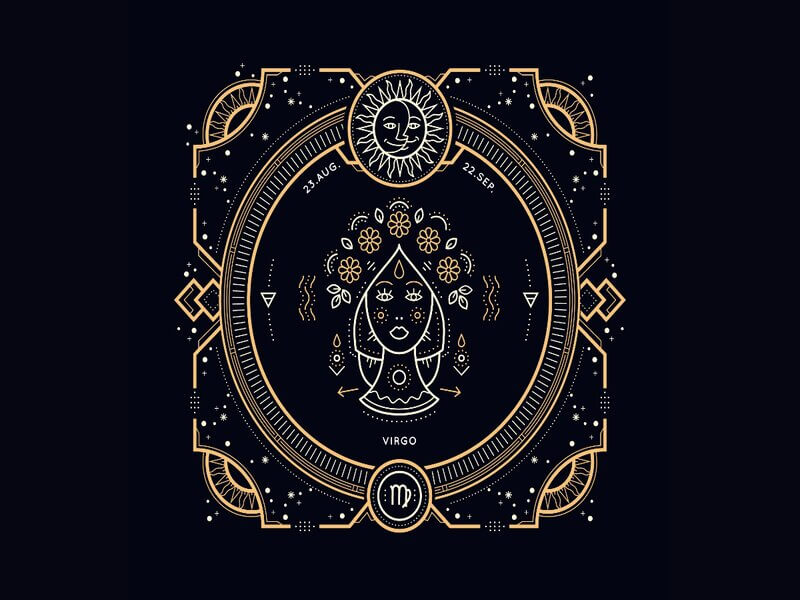 Ilustração do signo de Virgem