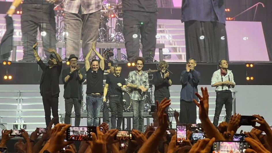 Show empolgou os fãs durante a apresentação (Léo Coelho/NSC Total)