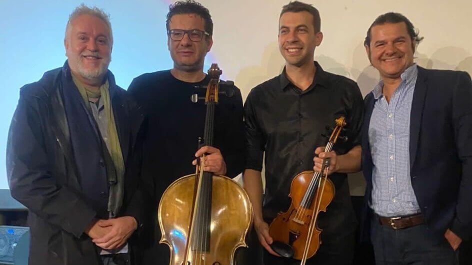 Attilio Colitti, cônsul honorário da Itália em Santa Catarina, Pierluigi Ruggiero, Juan Rossi e Felipe Didoné