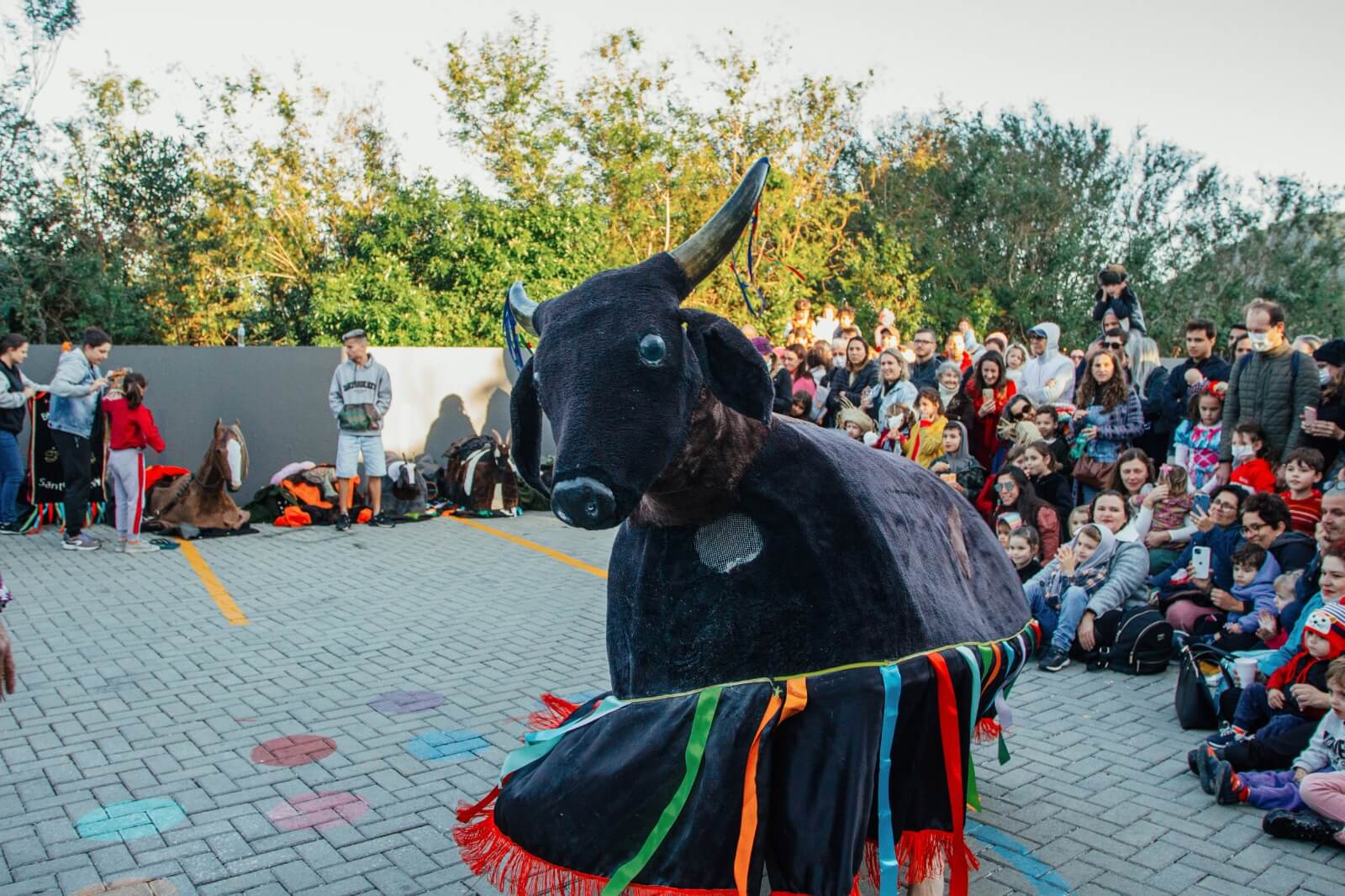 Boi de mamão é uma das atrações da Festa de São João no Rio Tavares.