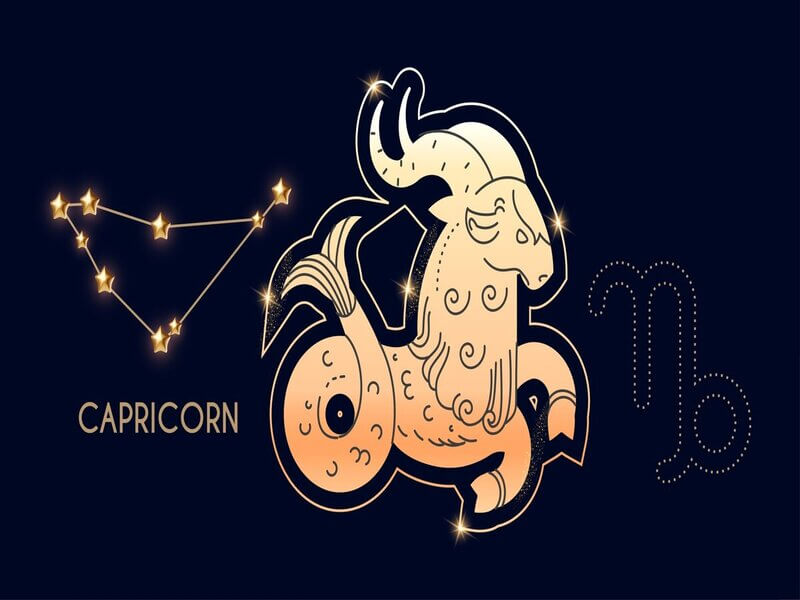Ilustração do signo de Capricórnio