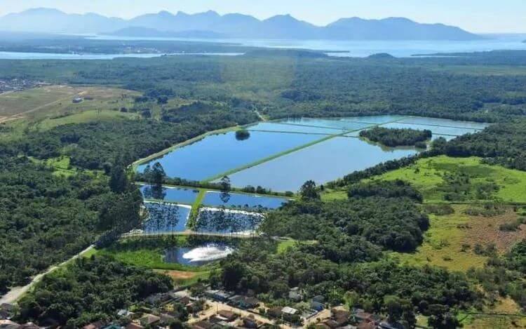 Lagoas deixaram de ter função no tratamento de esgoto na estação do Jarivatuba