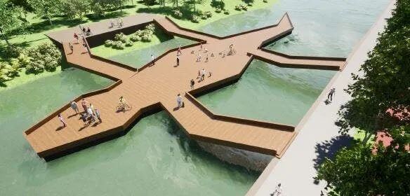 Estrutura seria instalado perto da passarela do Centreventos, no Centro de Joinville