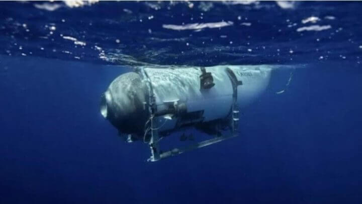 Submarino que leva turistas para ver o Titanic