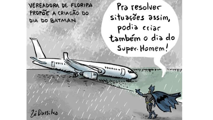 Charge Zé Dassilva: Dia do Batman