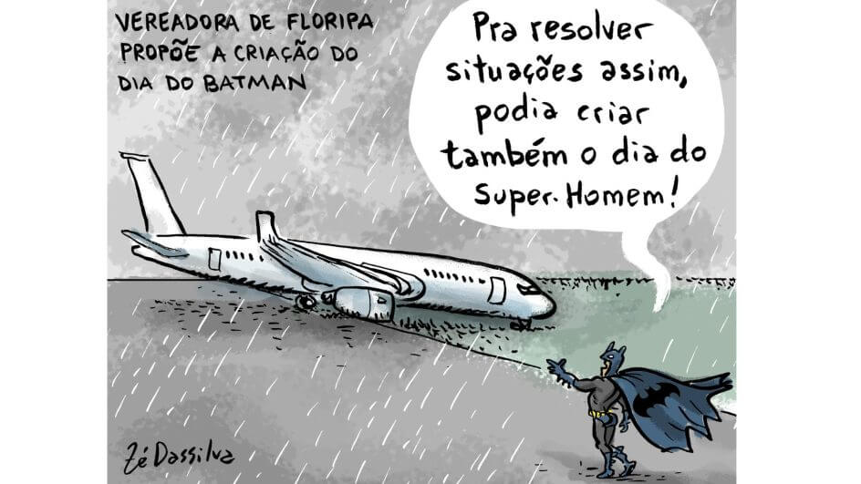 Charge Zé Dassilva: Dia do Batman