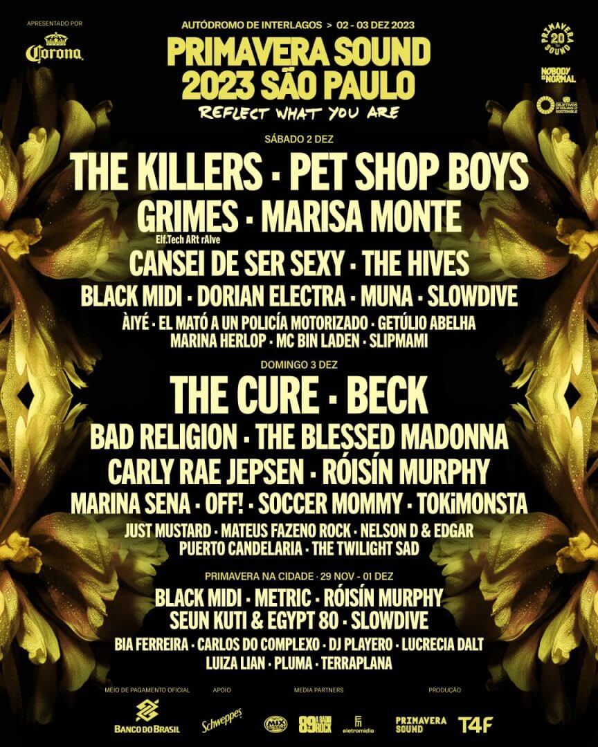 Primavera sound são paulo 2023 line-up por dia