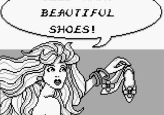 Imagem de jogo da Barbie do Game Boy