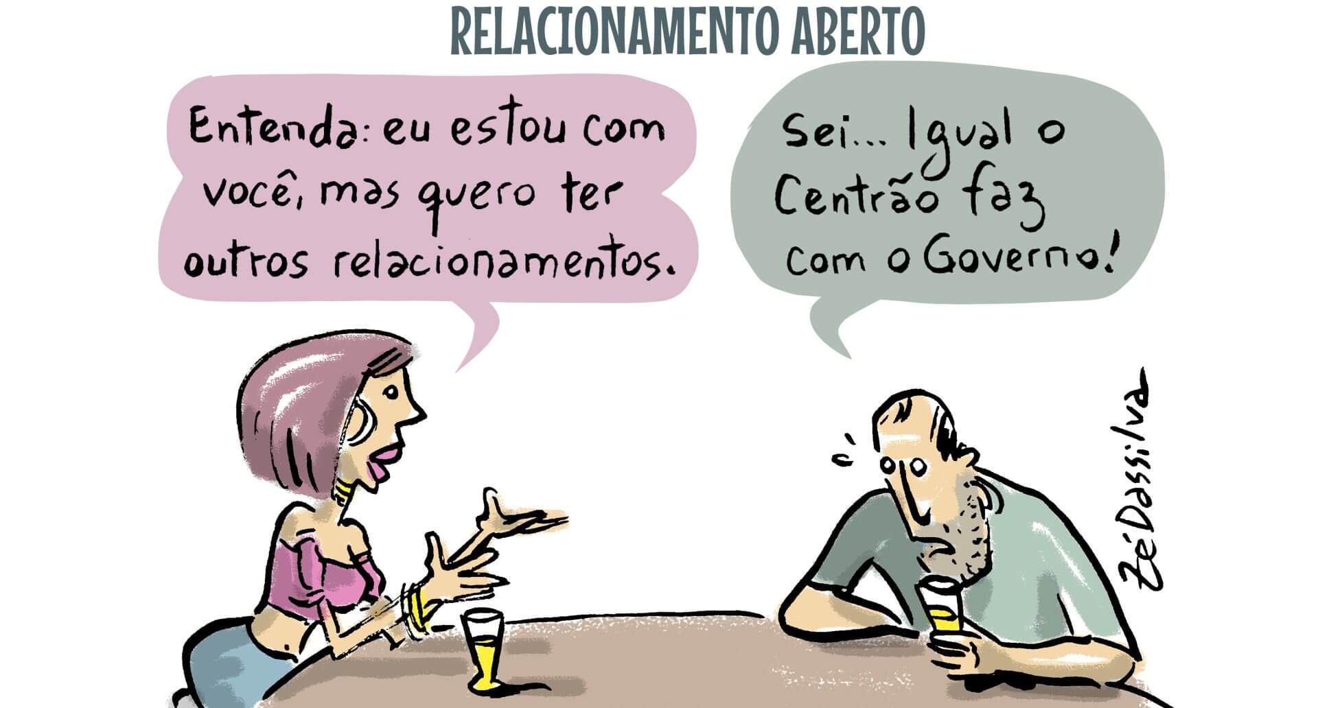Charge do Zé Dassilva 02.09: Relacionamento aberto