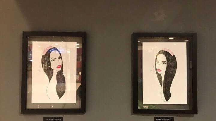 Artista de SC usa caneta nanquim para homenagear mulheres em exposição