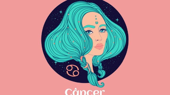 Ilustração do símbolo do signo de Câncer