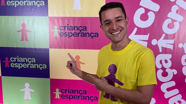 Igor Santos Bastidores do Criança Esperança 2023 Arquivo Pessoal