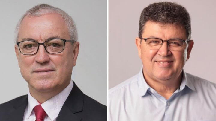 Jairo Cascaes e José Luiz Tancredo, candidatos a prefeito em Tubarão