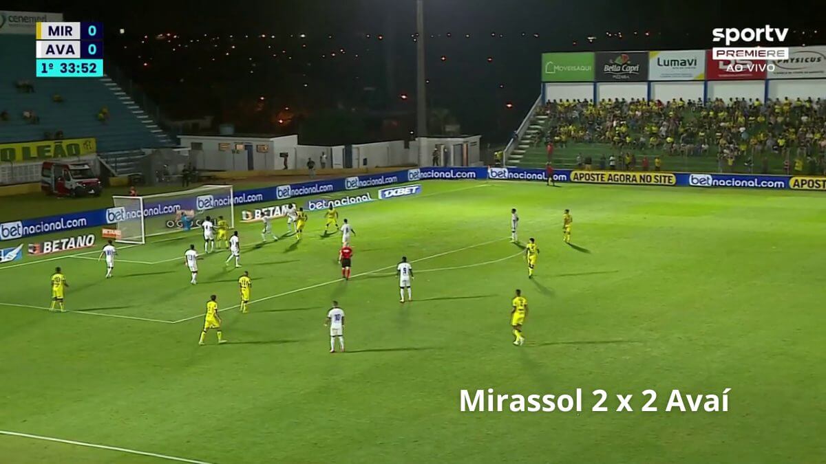 Mirassol 2 x 2 Ava&iacute;