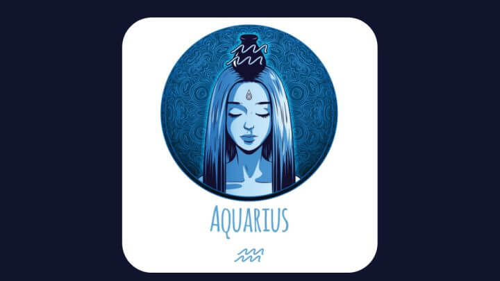 Ilustração do signo de Aquário