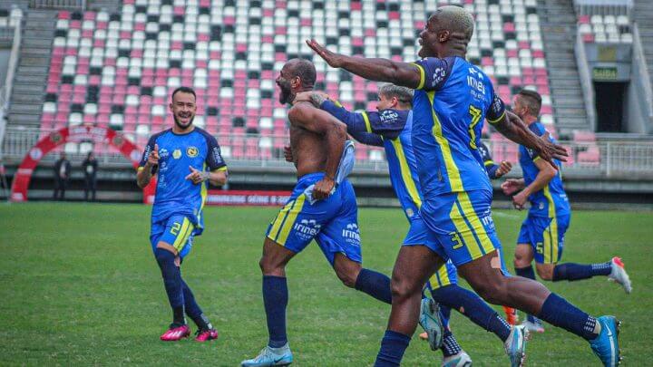 Nação venceu o Inter de Lages por 3 a 0 no segundo jogo da final da Série B do Campeonato Catarinense (Foto: Bruno Abdala / Nação Esportes)
