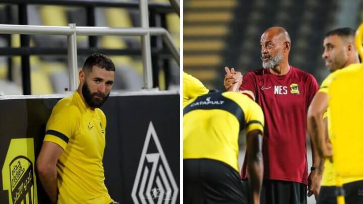 Benzema e técnico não vivem bom momento, aponta jornal (Foto: Al-Ittihad/Divulgação)