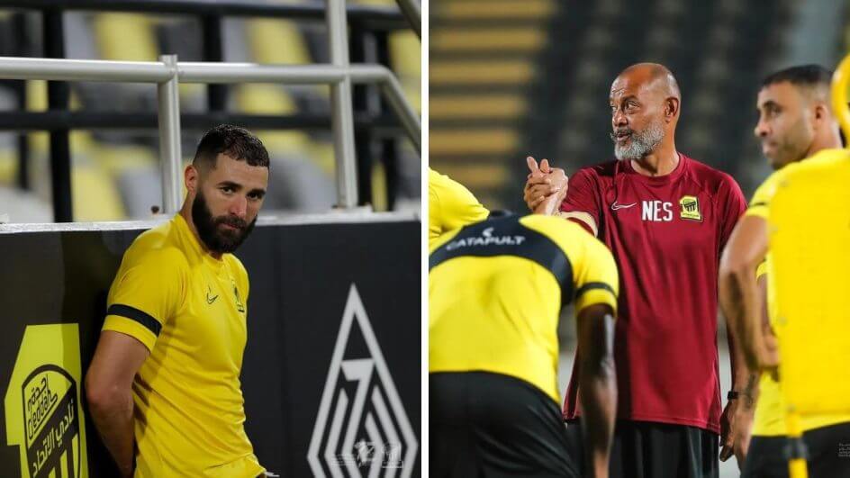 Benzema e técnico não vivem bom momento, aponta jornal (Foto: Al-Ittihad/Divulgação)