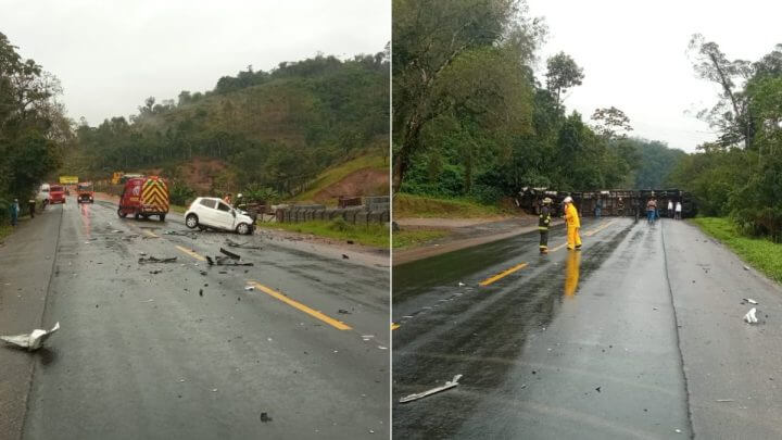 Acidente aconteceu na manhã desta quinta-feira (10)