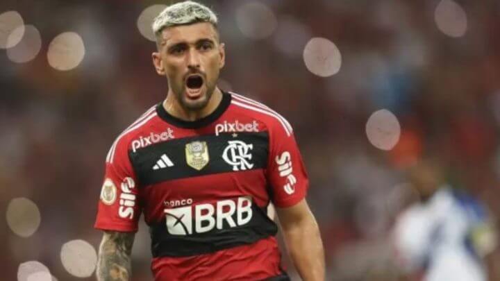 Arrascaeta foi o responsável por converter cobrança de pênalti para o Flamengo (Foto: Gilvan de Souza/ Flamengo)