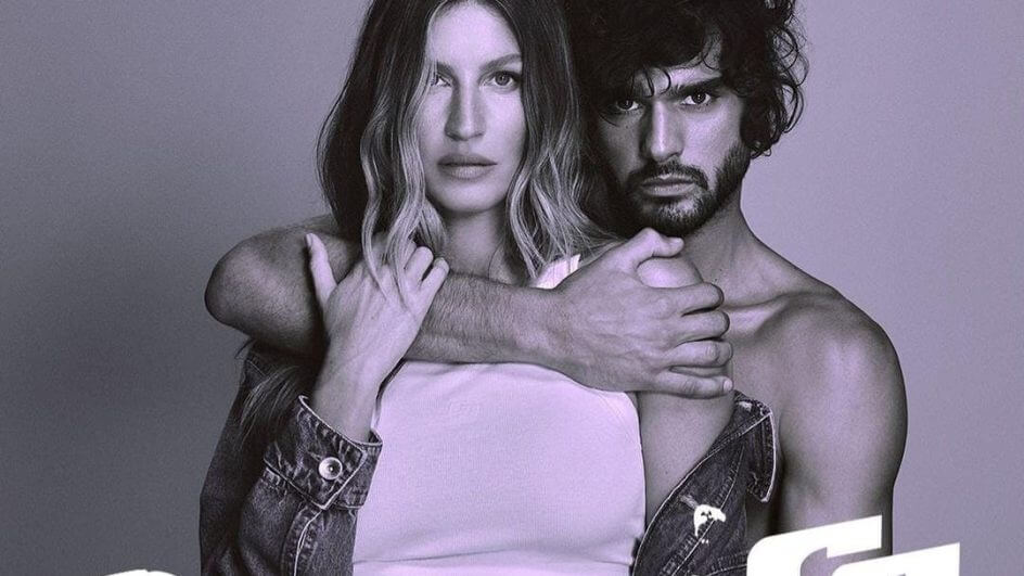 Gisele Bündchen e Marlon Teixeira em campanha da Colcci
