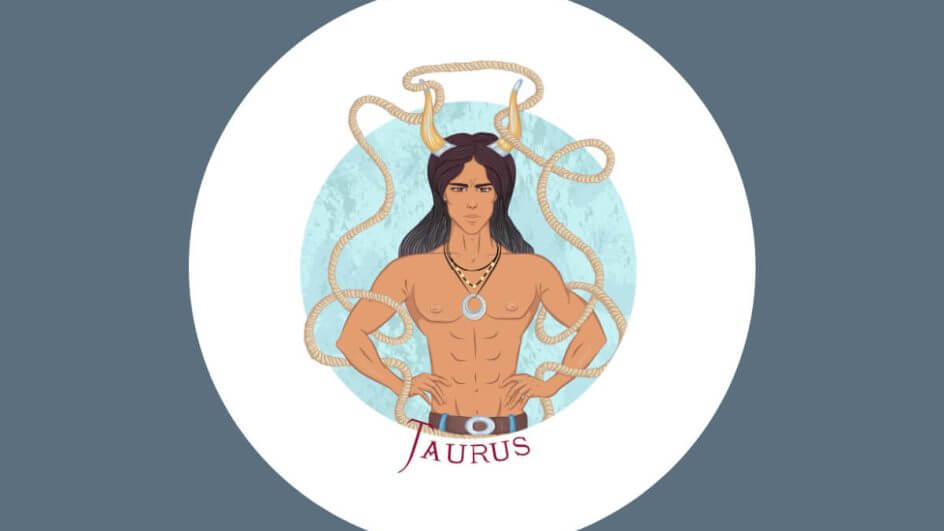 Ilustração do homem do signo de Touro