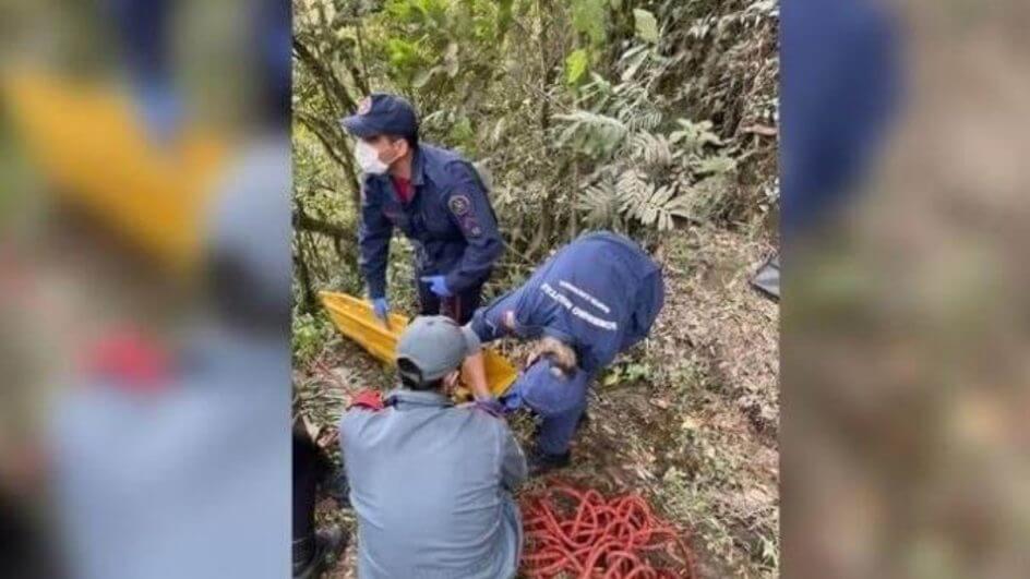 À época, socorristas retiraram os corpos da mata