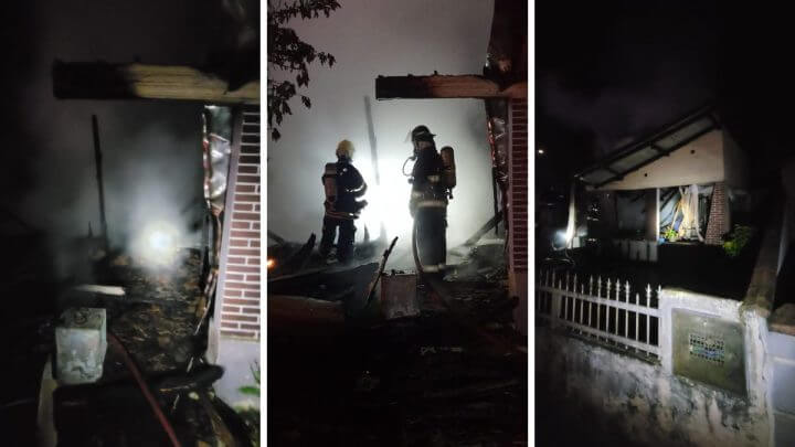 Incêndio atingiu casa de Rodeio
