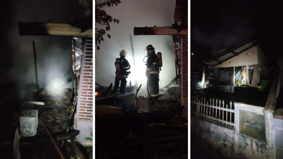 Incêndio atingiu casa de Rodeio