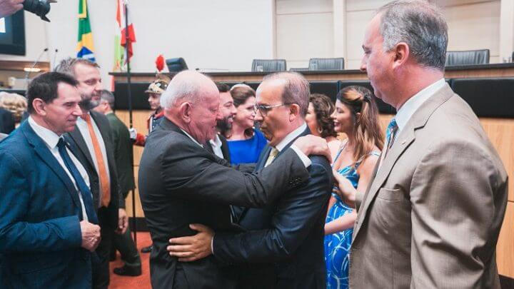 Jorginho com Marcos Vieira