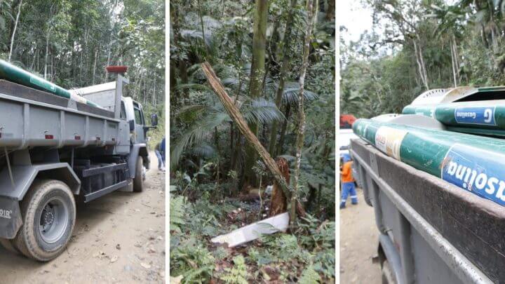 Descarte irregular foi feito no Morro do Gato, em Blumenau