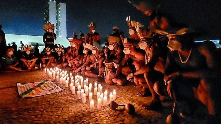 Protesto contra o Marco Temporal