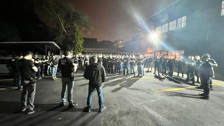 Mais de 80 policiais trabalharam na operação
