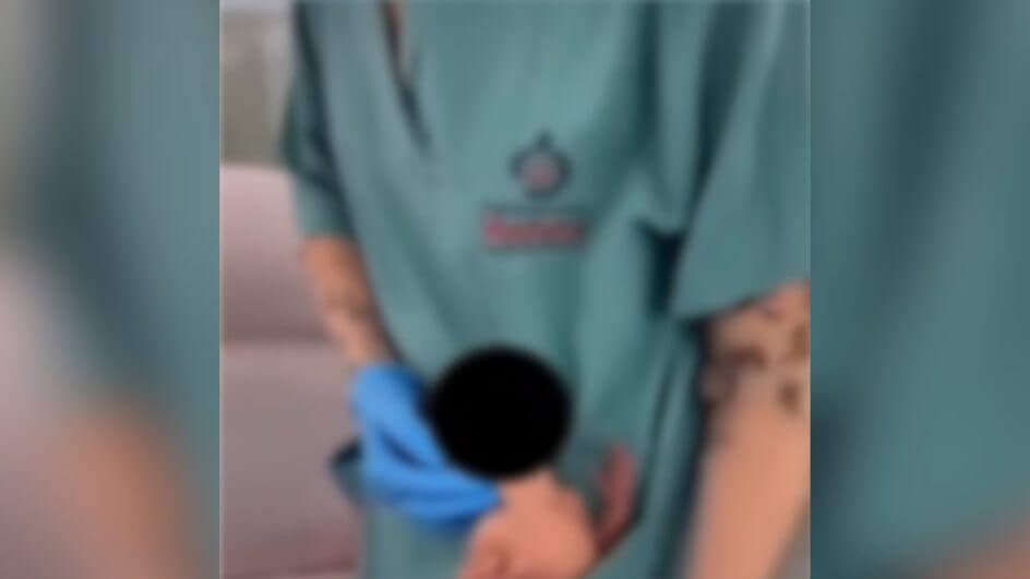 Fisioterapeuta ficou com bebê no bolso