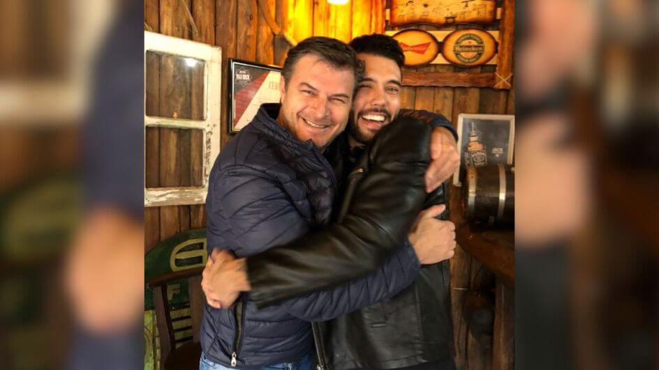 Roberto Lana e o filho Guilherme