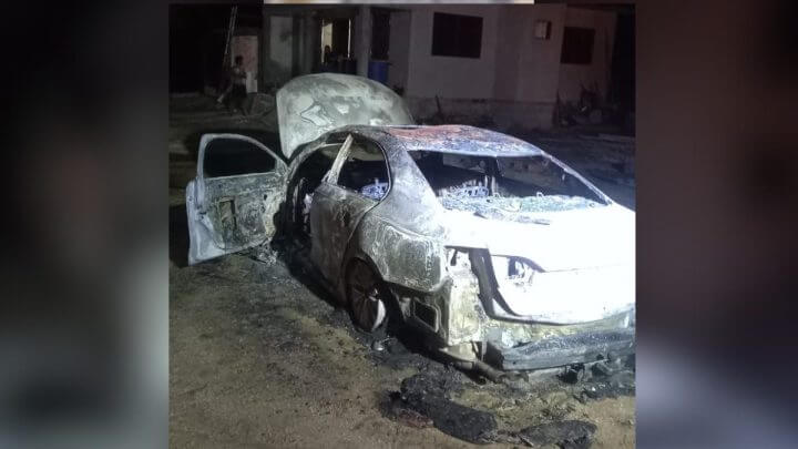 Um dos veículos utilizados foi encontrado incendiado no interior de Morro da Fumaça