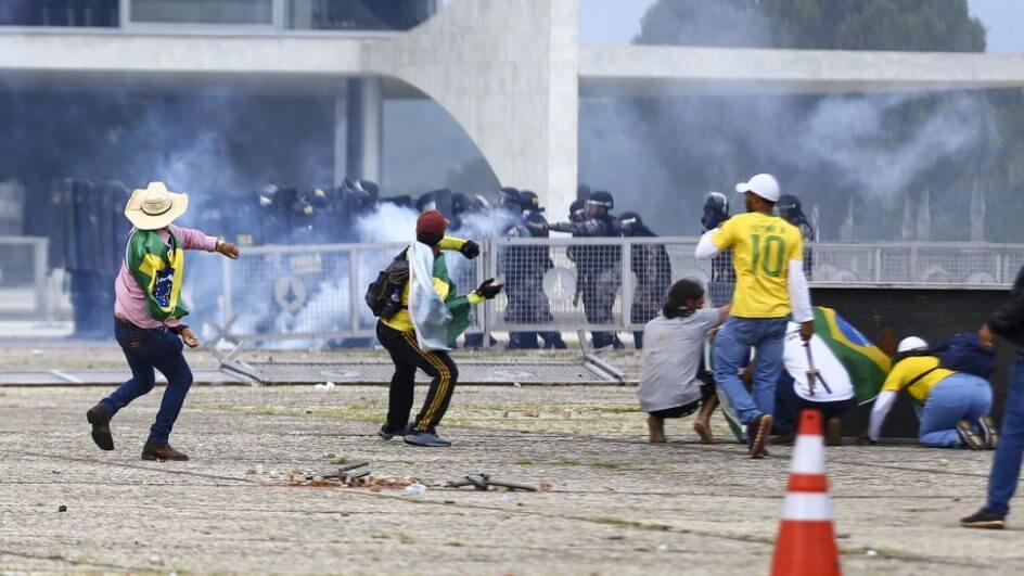 Ato de 8 de janeiro destruiu prédios dos Três Poderes (Foto: Marcelo Camargo/Agência Brasil)