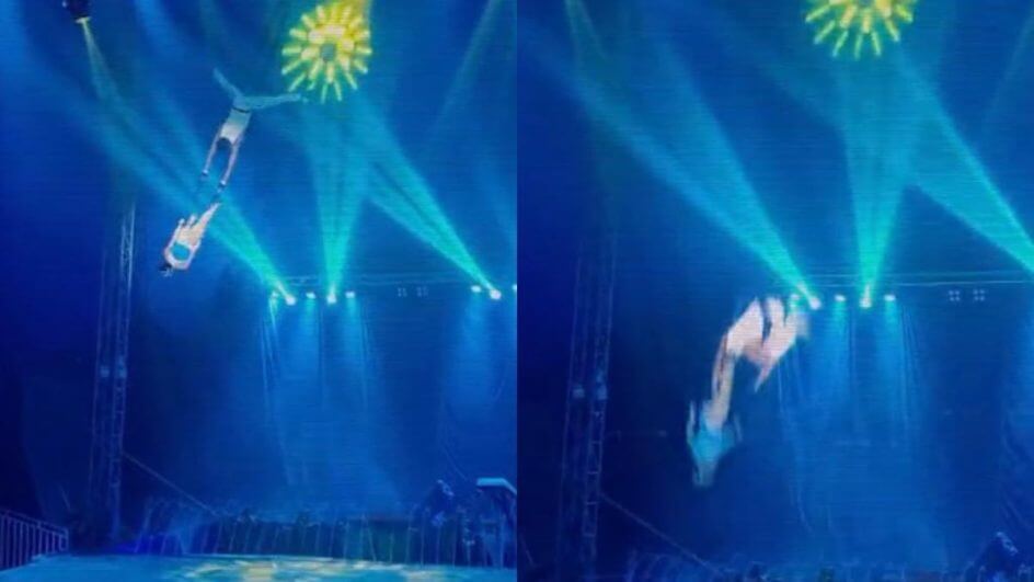 Artistas sofrem queda de 3 metros em apresentação de Circo em São José