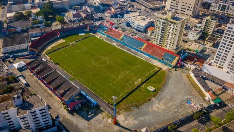 Estádio Dr. Hercílio Luz visto de cima